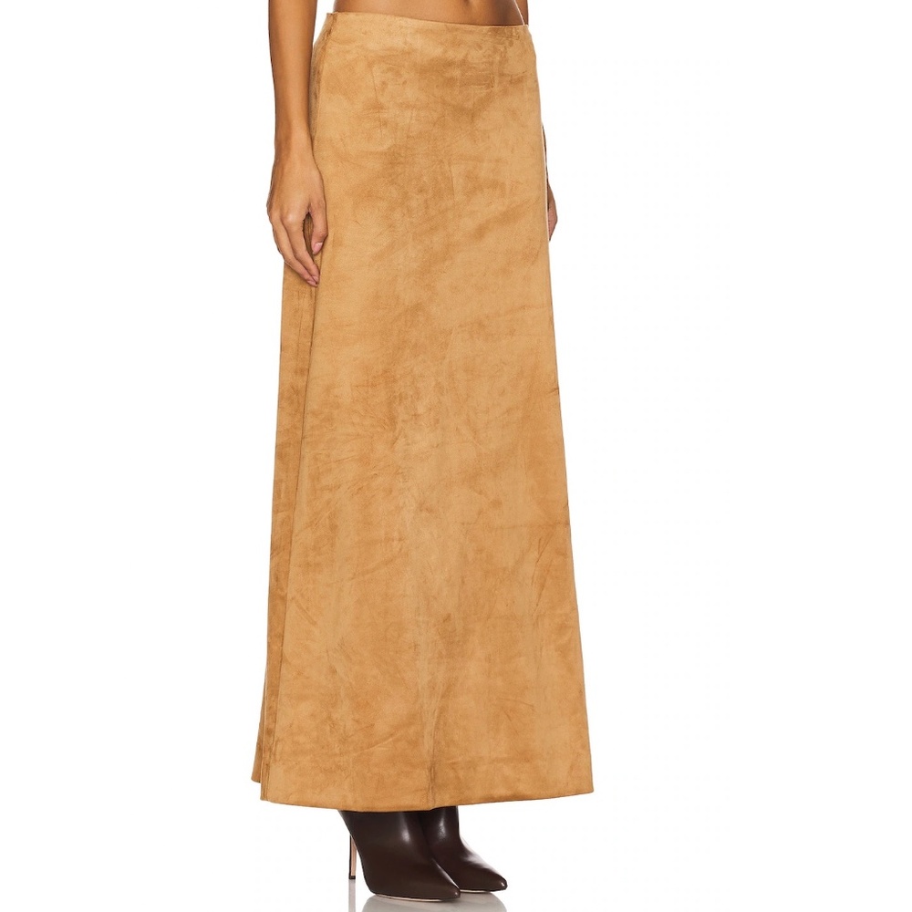 Tularosa Faux Suede Maxi Skirt XS